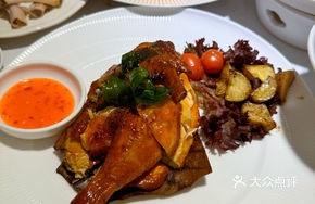 Black Truffle Lemon Roast Chicken with Sweet and Sour Sauce