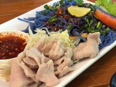 -蝶豆花蓝面条