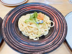 烟熏三文鱼奶油意面-吃饼人西餐(南开店)