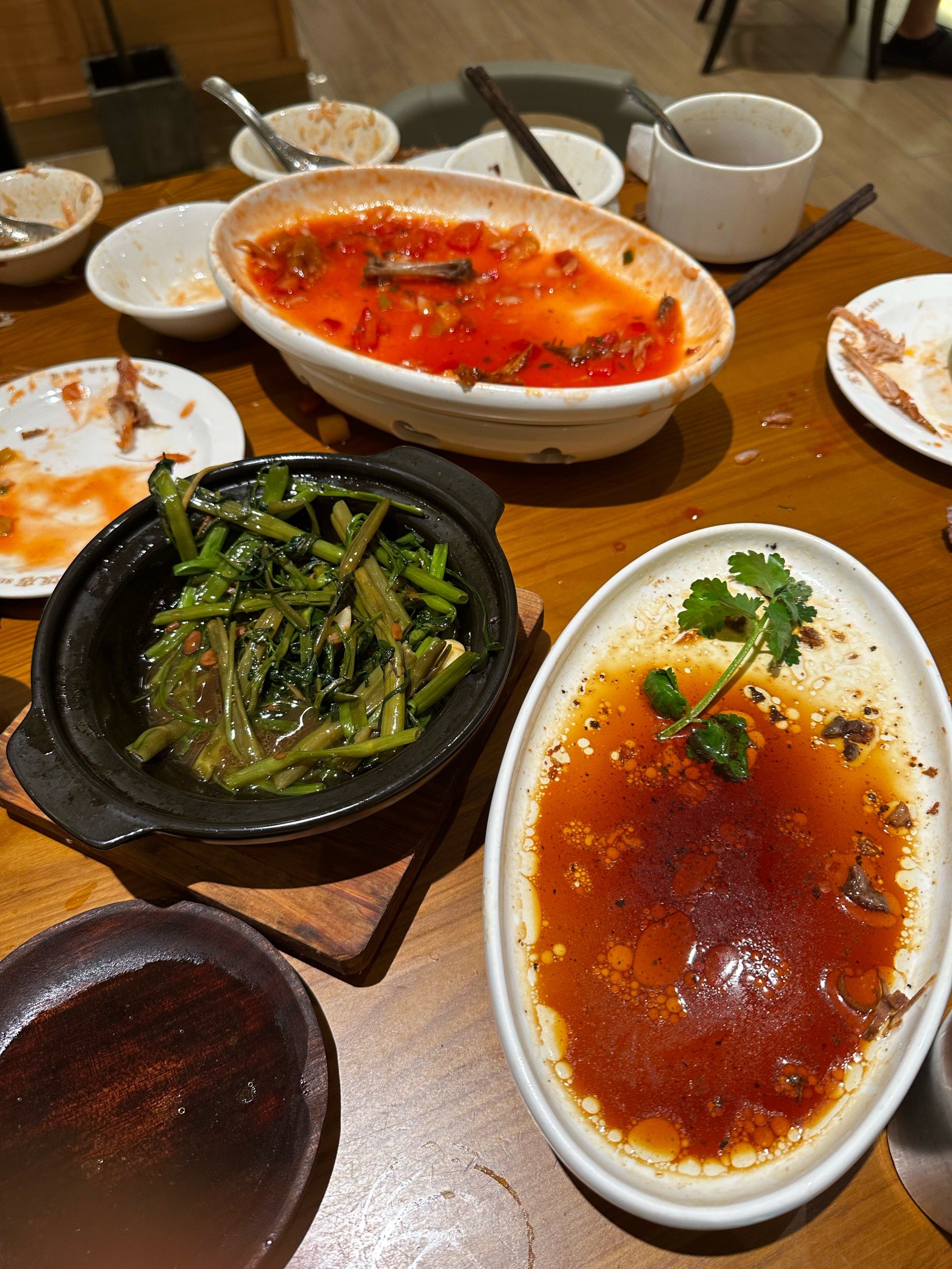 饭菜不错,都吃光了