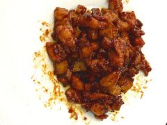 鲜菌酱爆肉丁。-砂锅居(西四店)