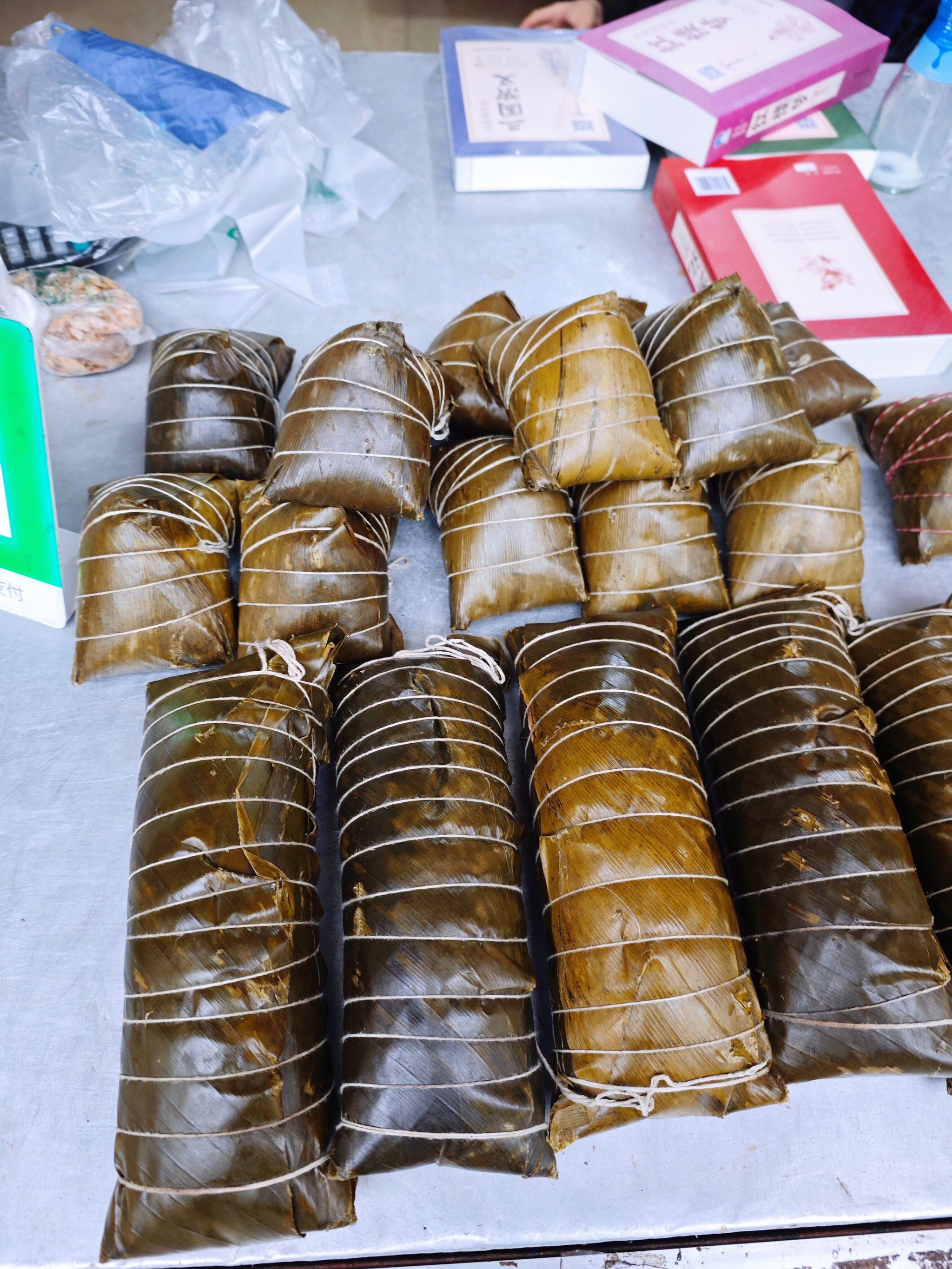 第一次看到这么大的粽子