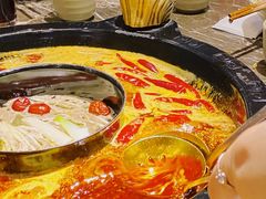 红汤锅底-渝大狮毛肚老火锅(遂宁万达店)