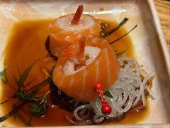 三文鱼荔枝甜虾卷-筱田の食堂·izakaya(淮海中路店)