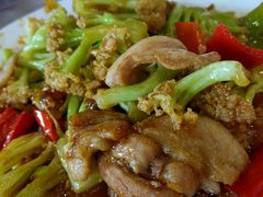 五花肉有机菜花-李连贵熏肉大饼(天通苑店)