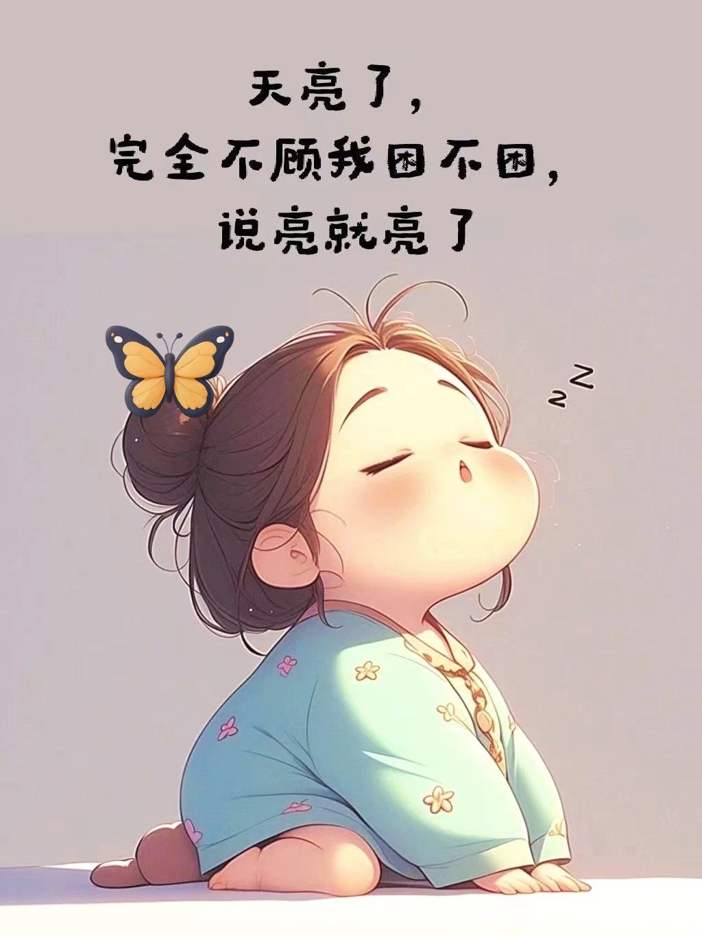 女性成长 完全不顾及我还没睡就亮了