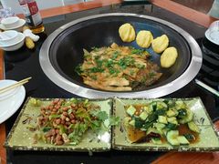 -北京龙庆四季香农家饭庄·灶台鱼·碳烤虹鳟鱼(龙庆峡店)