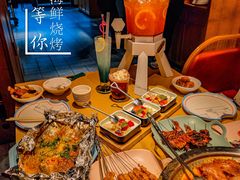 -街角等你.大连海鲜烧烤.经典铁板海鲜串(西安路店)