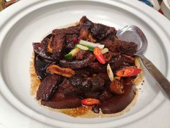 松茸菌焖带皮牛肉-好福记饭店(红梅公园店)