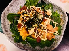 菠菜半熟蛋沙律-希望日本料理(保利香槟花园店)
