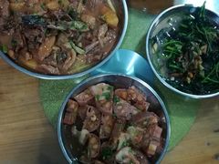 青头鸭炆木瓜，绿豆酿莲藕，上汤苋菜-润记农家菜