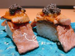 香煎鹅肝和牛握寿司-本逸·割烹料理(湖墅店)