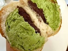抹茶豆馅面包-烘焙町面包店(西四店)