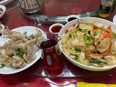 白蟹炒年糕-红灯笼龙凤饭店(宁波老字号店)