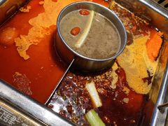 辣菌番茄锅底-巴渝瓦肆重庆鲜火锅(宝龙环湖店)