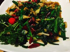 海螺肉炒韭菜-去茶去餐厅(中央大街店)