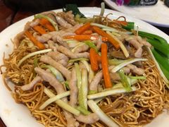 韭黄肉丝煎面-白云宾馆·白云宴餐厅