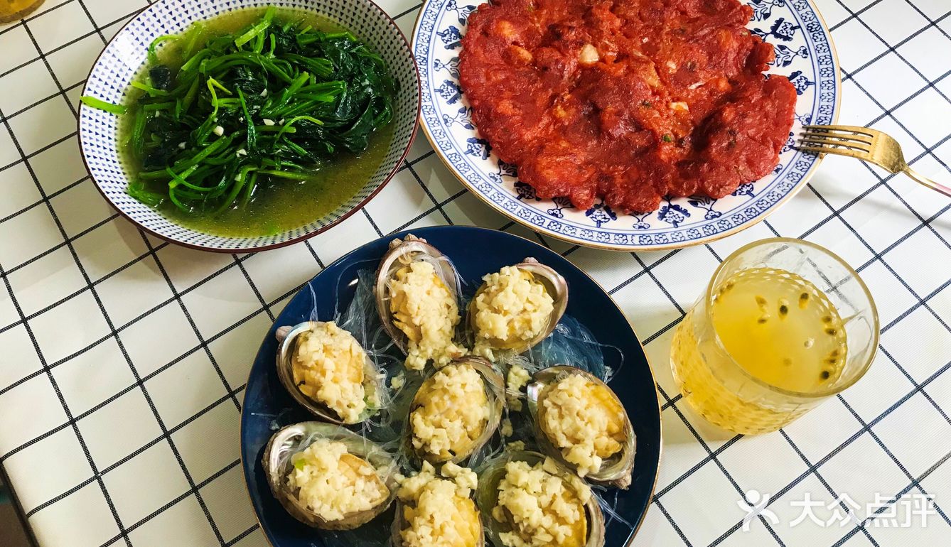 白松元配方的泡菜煎饼饼 鬼见愁蒜茸粉丝蒸小鲍鱼