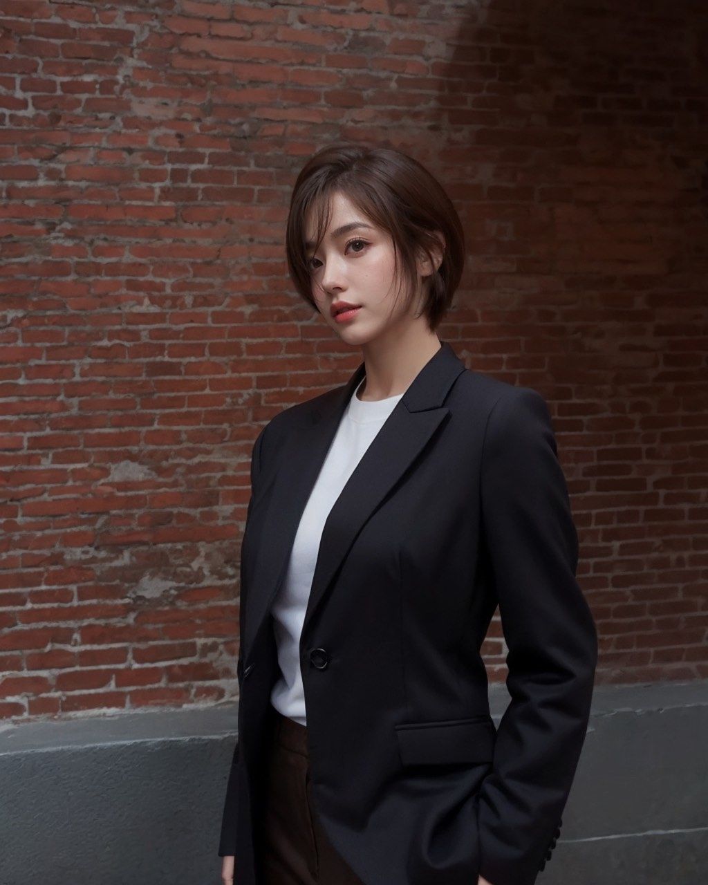 韩式挂耳短发 修饰颧骨轮廓,脸型更流畅  韩系短发很好看98