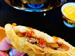 ཤ་བག་ལེབ།牦牛肉馅饼-陀岗美食·云南藏式特色餐厅