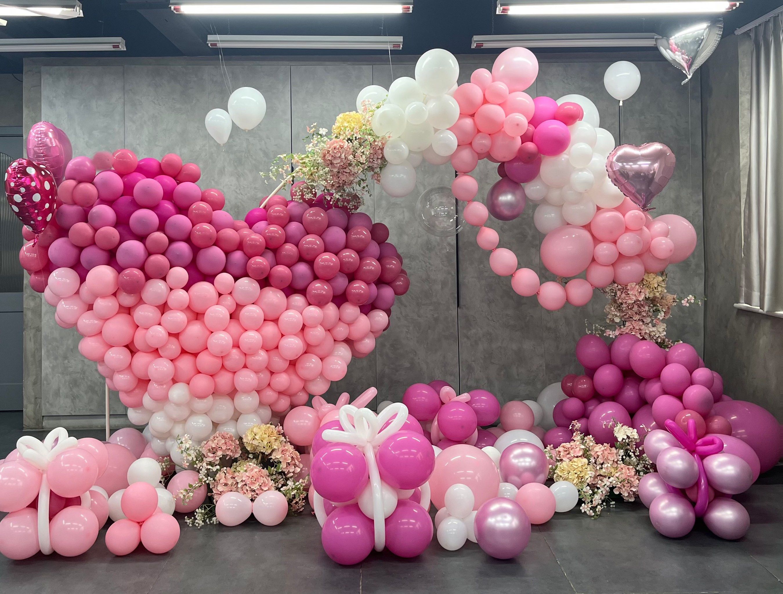 心形气球的浪漫告白