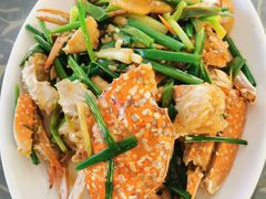 姜葱炒花蟹-七鲜渔港美食餐厅(巽寮湾海景店)