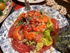 泰式风味罗望子虎虾柚子沙拉-弗兰克牛排西餐厅Ribone steak house(柠檬花园店)