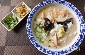 Fish Soup with Mushroom and Shrimp Dumplings