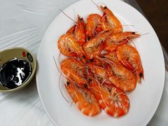 白灼鲜海虾〖鲜甜可口〗-车路士海鲜餐厅·黑金冠(南澳本地人店)