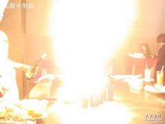 火焰牛排制作中-大渔之观(安贞店)