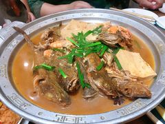 东来烧杂鱼-东来菜馆•手抓海鲜家常菜•海鲜锅贴(鸽子窝店)