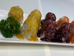 三色山药泥-东方之珠海鲜酒楼(南开店)