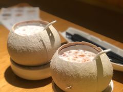 椰汁炖桃胶-汝是素•文创素食馆(金月湾店)