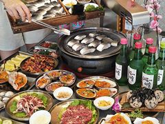 -围炉肉舍•炭烤活鳗•丹东海鲜烤肉(步行街店)