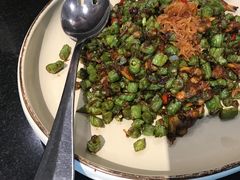 XO酱蛤蜊肉配新鲜四季豆-鹿港小镇(霄云店)