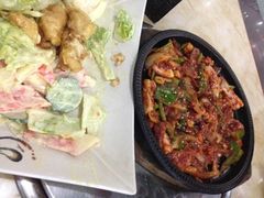 鱿鱼炒五花肉-郑阿姨的家·이모네·韩料&烤肉(武川路店)