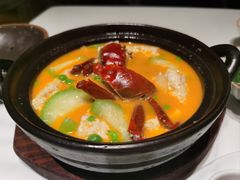 六月黄丝瓜盐卤豆腐煲-新荣记(建国门外大街店)