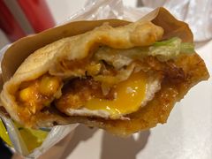 -小红车炸蛋葱油饼