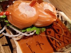 三文鱼荔枝甜虾卷-筱田の食堂·izakaya(淮海中路店)