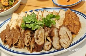 Braised Pork Intestine with Tofu Skin