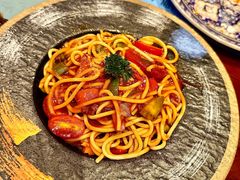 茄汁鲜虾意面-列娜餐厅