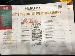 菜单-HELLO 27 意面·沙拉·帕尼尼