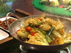 干锅有机菜花-北平印象.北京烤鸭.新京菜.融合菜(世贸店)