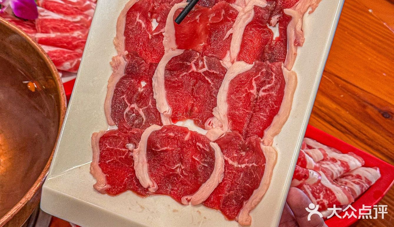 在金桥，吃到了地道的老北京铜锅涮肉