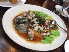 青花椒蒸笋壳鱼-猪肉婆私房菜(容桂总店)
