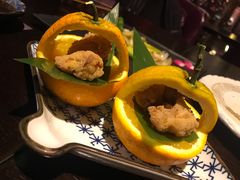 日本特色炸鸡配橙篮-羽山料理