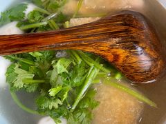 香菜鱼圆汤-双塔老饭店