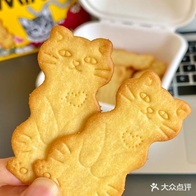 随手买的猫猫饼干！好可爱好好吃！！