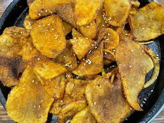 烤土豆片-味之朝·烤盘牛肉·松兰拌饭