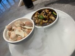 辣酒汁花螺配夏威夷果-木守西溪溪隐餐厅